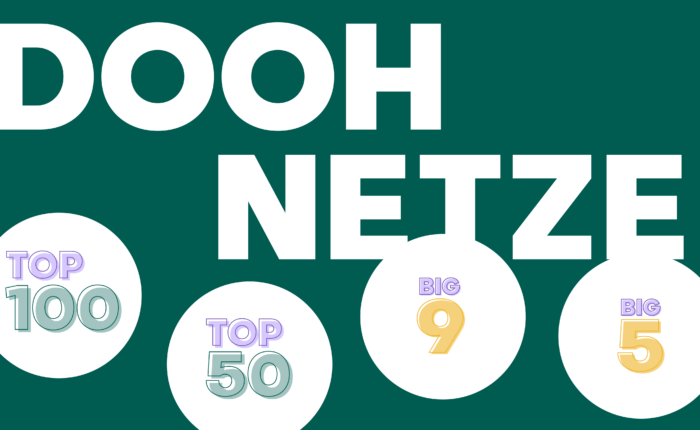Angebot DOOH Netze Top 100 Top 50 Big 9 Big 5